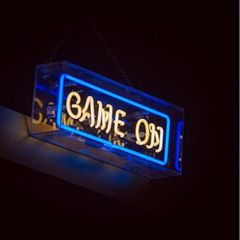 オーダーメイド　GAME ON ネオンライト 看板 ガラス管 アクリル 35cm