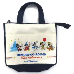 【中古】食器 集合(ブルー) スーベニアランチケース 「東京ディズニーリゾート40周年 メモリーゴーラウンド」 東京ディズニーリゾート限定 対象メニュー注文特典