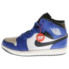 NIKE (ナイキ) AIR JORDAN 1 MID GAME ROYAL BLACK WHITE DQ8426-402 エアジョーダン1 ミッドカットスニーカー ゲーム ロイヤル ブラック ホワイト ブルー US10.5/28.5cm