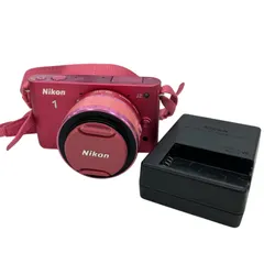 186000 現状品 Nikon J2ピンク ミラーレス一眼 ズームレンズキット 
