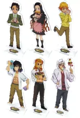 【中古】アクリルスタンド・アクリルパネル 全6種セット 「鬼滅の刃 鬼滅祭オンライン -アニメ弐周年記念祭- キメツ学園 バレンタイン ランダムアクリルスタンド」 ufotable WEBSHOP受注生産限定