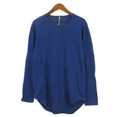 カズユキ クマガイ アタッチメント KAZUYUKI KUMAGAI ATTACHMENT 2度詰天竺 クルーネック L/S Tシャツ 長袖 1 ネイビー 250123E