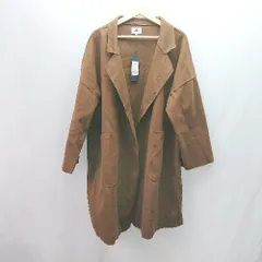 ◇ ◎ ●未使用● ABITOKYO アビトーキョー ポリエステル100％ シンプル 冬物 長袖 コート サイズM ブラウン レディース E  【1307260074482】