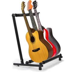 【数量限定】ギタースタンド 3本収納 省スペース ベーススタンド 折り畳み 持ち運び seathestars 立掛け 折畳 折りたたみ スタンダード エレキギター
