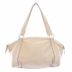 ランバン LANVIN COLLECTION ハンドバッグ トートバッグ レザー ロゴ ベージュ /BBのサムネイル