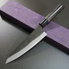 新品 本鍛造・銀三 和牛刀 牛刀包丁 黒檀八角柄 - メルカリ