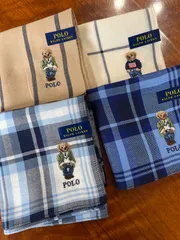 新品　４枚セット　ポロラルフローレン ラルフローレン   ベア　ハンカチ　メンズ