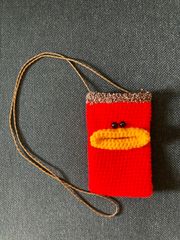 パクパクモンスター　スマホケース　ポシェット　ハンドメイド