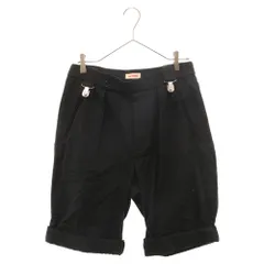 RAF SIMONS (ラフシモンズ) 20SS PLEATED DETAIL SUSPENDER SHORTS プリーツディティール サスペンダーショートパンツ ブラック 201-345のサムネイル
