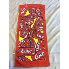 コカコーラ  フェイスタオル Can　(プリント)  コカコーラ雑貨  coca-cola タオル アメリカン雑貨、アメリカ雑貨 アメ雑のサムネイル