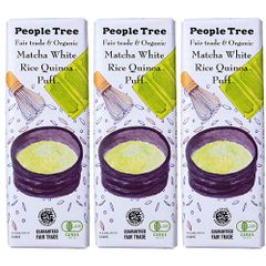 PeopleTree　オーガニックチョコレート　抹茶ホワイト　ライスキノアパフ　ピープルツリー