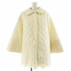 チェスティ Chesty 23AW 2WAYキルティングコート ミドル丈 スカラップ 花柄 中綿 ベスト付き アウター 0 白 ホワイト 23M901 /AN29のサムネイル