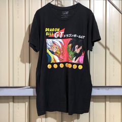 378 DRAGONBALLGT プリントTシャツ ドラゴンボールGT  M ブラック 夏プルオーバー キャラクター アニメ 古着卸 アメリカ仕入