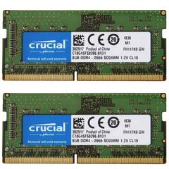 【2枚セット】 Crucial ノートPC用 メモリ PC4-21300(DDR4-2666) 8GB SODIMM CT8G4SFS8266 [並行輸入品]