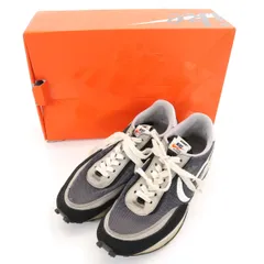 NIKE ナイキ sacai サカイ コラボ LD ワッフル スニーカー 27.5 チャコールグレー BV0073-001 箱付き メンズ 古着