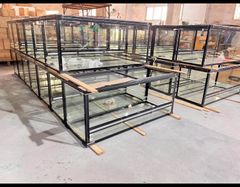 爬虫類両生類飼育ケージ90x45x45cm組み立て式　ガラス飼育ケージ 送料込み即時発送 カエル　ヘビ　カメ　トカゲ引取り限定
