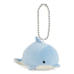 【イルカ】マシュマロアクアミエ　海の生き物シリーズ　手のひらサイズのチェーンマスコット