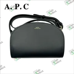 【クリアランスセール！！】アーペーセー ショルダーバッグ ブラック レディース APC A.P.C. PXAWV F61392 LZZ SAC DEMI LUNE MINI LZZ BLACK ミニバッグ