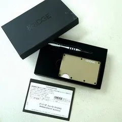 ザリッジ the RIDGE マネークリップ ベージュ ドライバー付き Amazon | [ザ リッジ] スマートフォンよりも薄い財布
