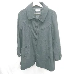 ◇ ⊇ axes femme アクシーズファム 長袖 ステンカラーコート サイズM ブラック レディース E  【1410290000359】