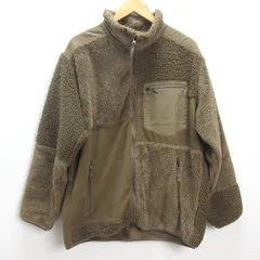 D■ユニクロ/Engineered Garments × UNIQLO フリースコンビネーションジャケット421998【XL】茶/MENS/30【中古】