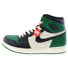 NIKE (ナイキ) AIR JORDAN 1 RETRO HIGH OG PINE GREEN 2018 555088‐302 エアジョーダン1レトロハイ パイングリーン ハイカットスニーカー ブラック/グリーン US9.5/27.5cm