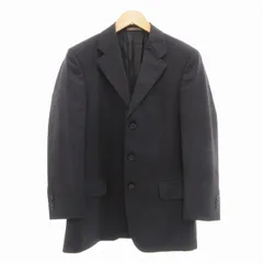 サルヴァトーレフェラガモ Salvatore Ferragamo テーラードジャケット ブレザー シングル 3B 総裏地 ストライプ ウール I46 S ダークネイビー /TZ 1112 ■SM3のサムネイル