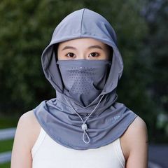フェイスカバー 冷感 ネックガード ネックカバー UVカット 夏用 フェイスカバー ひんやり 男女通用 日焼け止めマスク フルフェイス フード 薄型 通気性 アイスシルクサンハット 釣り サイクリング jiachengfs04