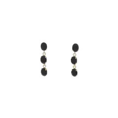 【新品】K10YG オニキス ピアス