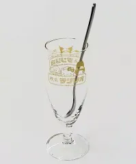 【中古】マグカップ・湯のみ ハローキティ パフェグラス＆スプーン(イエロー柄) 「サンリオ当りくじ」