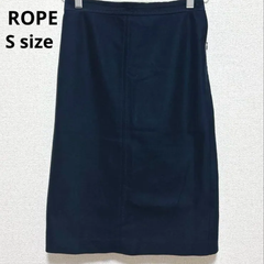 ROPE 定番シルエット タイトスカート ネイビー スリット