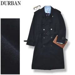 DURBAN⭐︎ メンズL ダーバン トレンチコート ウールコート チェック柄