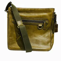 コーチ　COACH　カーキ　レザー　70488　バッグ　ショルダーバッグ　メンズ