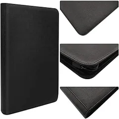 ー完全網羅版ー【トレーディングカードファイル〜神技〜】大容量 高級レザー PU素材 クリア 12ポケット 480枚収納 (ブラック) 遊戯王 デュエル・マスターズ マジックザギャザリング バトルスピリッツ ヴァンガード バディファイト ヴァイスシ [ブラック]