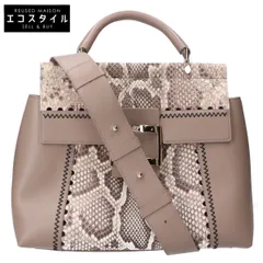 Roger Vivier ロジェヴィヴィエ ヴィヴカバ パイソンxカーフレザー 2WAYショルダーバッグのサムネイル