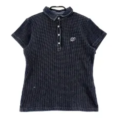 サイズ：0 MASTER BUNNY EDITION マスターバニーエディション  半袖ポロシャツ  ネイビー系 [240101417217] ゴルフウェア レディース ストスト