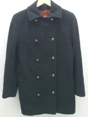 [超美品] アクアスキュータム カシミヤ入り レディースウールコート ピーコート 90年代 イングランド製 Aquascutum アクアスキュータム ウール