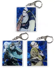 【中古】キーホルダー 鶴見＆土方＆尾形 アクリルキーホルダー3種セット B 「映画『ゴールデンカムイ』」 セブンネット限定 グッズ付きムビチケカード型前売券 購入特典