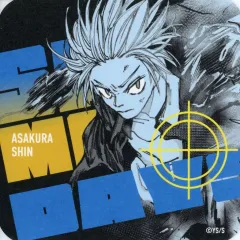 【中古】コースター 朝倉シン(背景黒) 「SAKAMOTO DAYS アートコースター 第1弾」