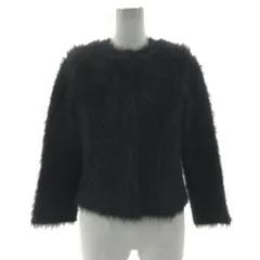 プラステ PLST フェザーヤーン2WAYクルーネックカーディガン 12-2403007 前後2way 長袖 ネイビー 紺 S