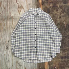 McGREGOR マックレガー 長袖 チェック シャツ ブルー グレー メンズ サイズ LL 90s VINTAGE 古着 MF158