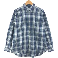 古着 ラルフローレン Ralph Lauren BLAKE タータンチェック 長袖 ボタンダウンチェックシャツ メンズL相当/eaa520406