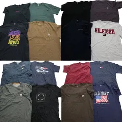 古着卸 まとめ売り ブランドMIX 半袖Tシャツ 16枚セット (メンズ XL ) ディッキーズ リーバイス ノーティカ 中古 古着 NA9145