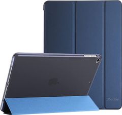 【在庫処分】ProCase iPad 9.7 ケース 6世代 2018/ 5世代 2017, iPad Air 2 1 保護カバー, ３つ折り スマートケース TPUバックカバー スタンド機能 - ネービー