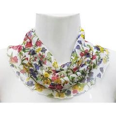 ●シルク工房 シルク ネックカバー おしゃれ シルク100％素材 花柄  首元 日焼け対策 冷え対策 大人用 レディース フリーサイズ