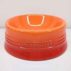 ル・クルーゼ ドッグボウル M オレンジ ペット用品