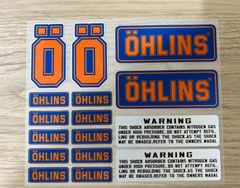 ★アウトレット★新品 MotoGP OHLINS RACING オーリンズ 車体 15 x 18 cm レーシング ステッカー シール デカール シート アクセサリー セット B