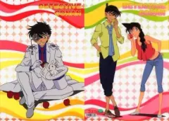 【中古】クリアファイル B.怪盗キッド/工藤新一＆毛利蘭(フルーツ柄) A4クリアファイル 「名探偵コナン」