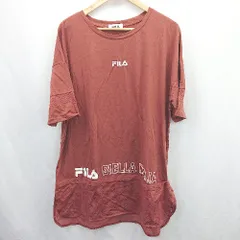 ◇ ⊂ FILA フィラ 裾メッシュ 2way 半袖 チュニック ワンピース サイズ4L テラコッタ系 レディース E  【1507030009922】のサムネイル