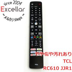 [bn:14] TCL　スマートテレビ用リモコン　RC610JJR1(06-BTZNYY-ARC610B)　本体いたみ